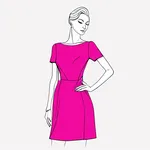 fuchsia-pink dress image